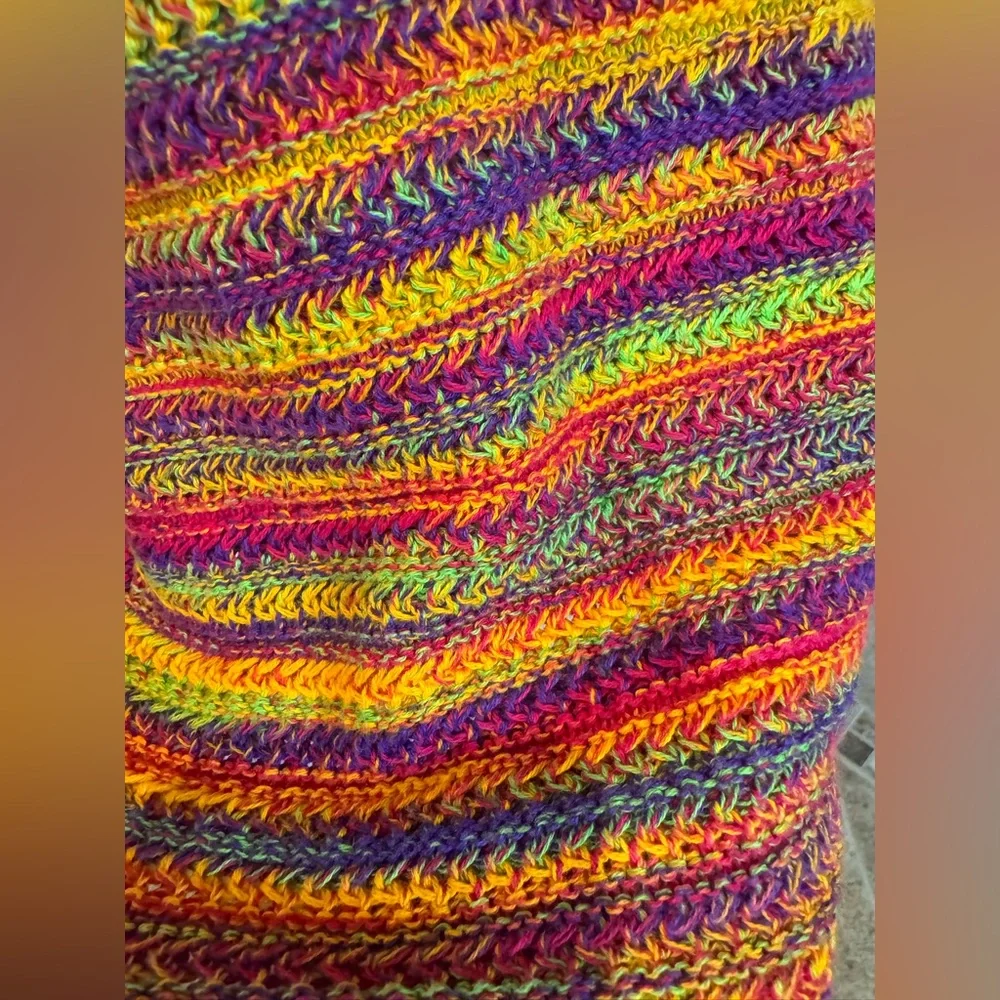 Multicolor Striped Women's Sweater Tank - Picture 4 of 6